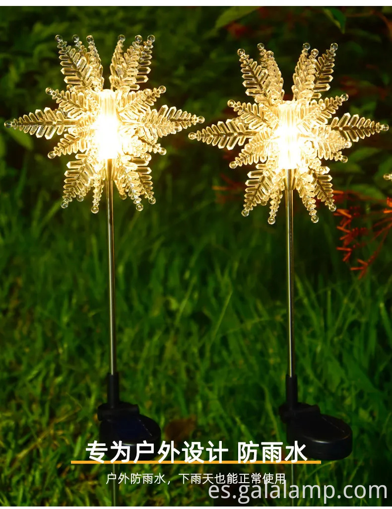 Vibrantes luces del festival LED con energía solar para jardines al aire libre